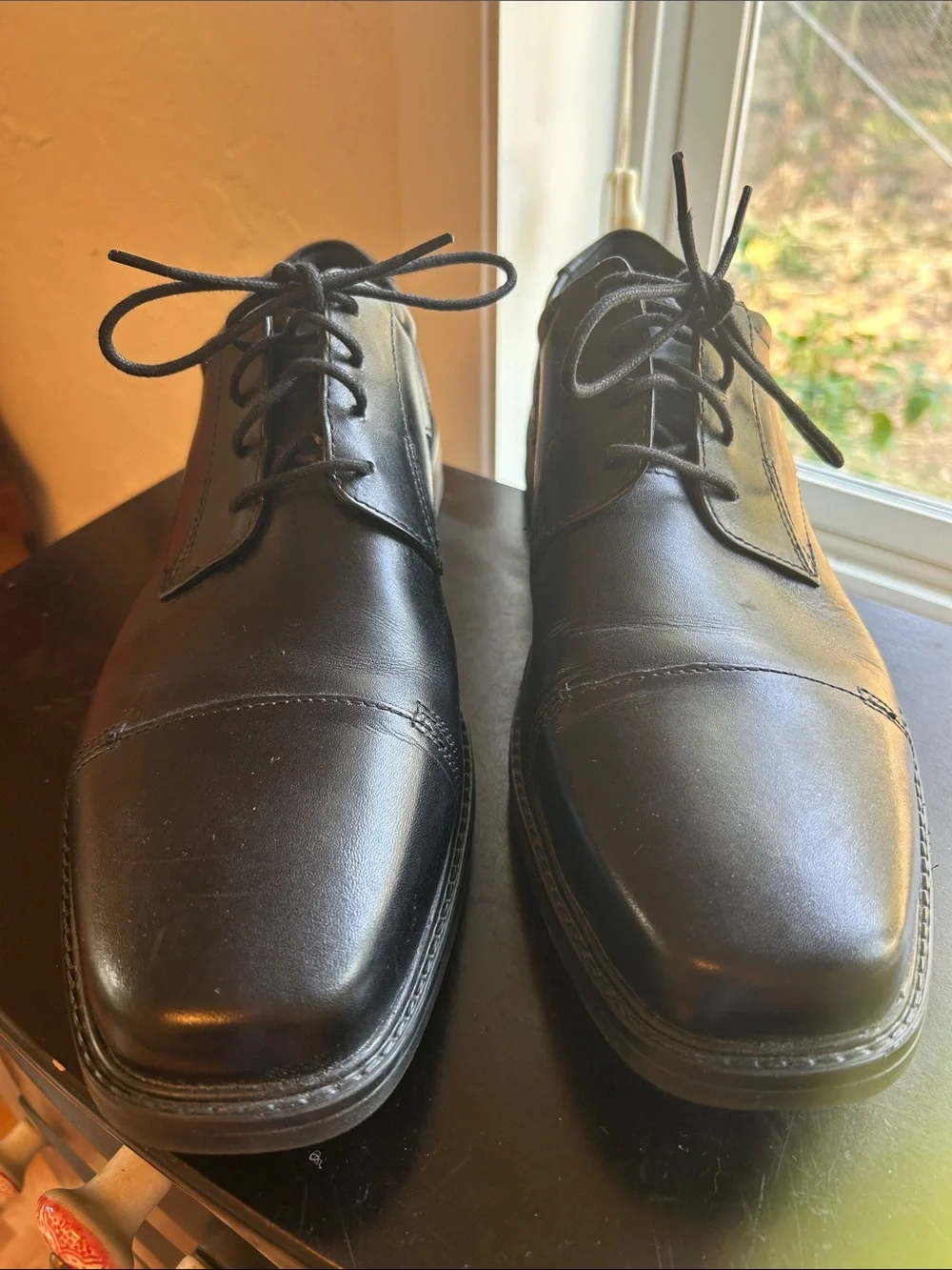 Bostonian Commonwealth black lace Oxfords size 13